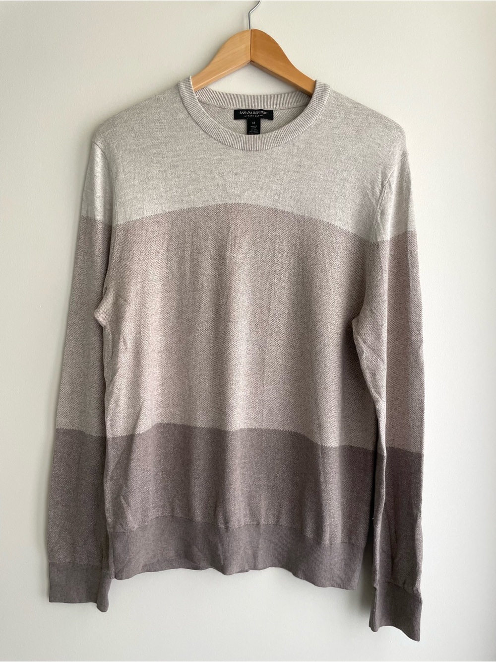 Banana Republic Men’s Silk Cotton Cashmere Knit Crewneck Sweater